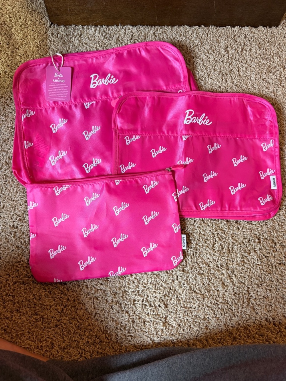 Barbie Pink Travel Packing Cube Set
